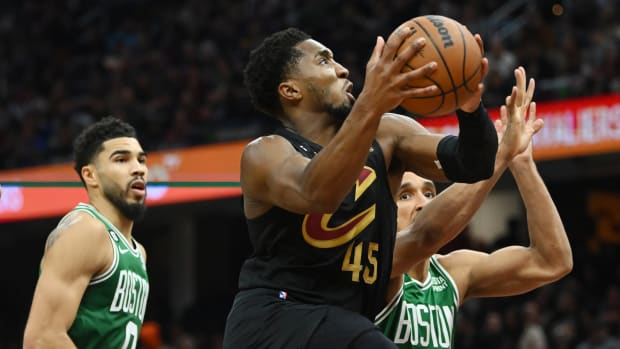 Boston Celtics forward Jayson Tatum, guard Malcolm Brogdon
